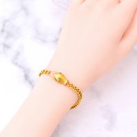 304 Stainless Steel 18K Gold Plated Hip-Hop Plating Inlay Snake Artificial Gemstones Bracelets Earrings Necklace sku image 1