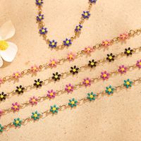 Elegant Flower Stainless Steel Plating Bracelets main image 1