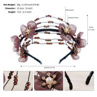 Japanese Style Flower Artificial Crystal Hair Band sku image 2