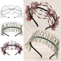 Japanese Style Flower Artificial Crystal Hair Band main image 1
