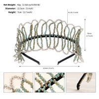 Japanese Style Flower Artificial Crystal Hair Band sku image 3