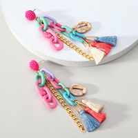 Wholesale Jewelry 1 Pair Retro Shell Cloth Drop Earrings main image 11