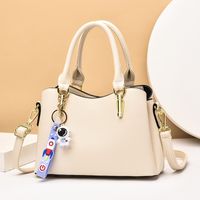 Women's Pu Leather Solid Color Streetwear Square Zipper Square Bag main image 3