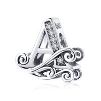 Simple Style Letter Zircon Sterling Silver Wholesale Jewelry Accessories sku image 1