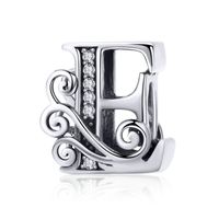 Simple Style Letter Zircon Sterling Silver Wholesale Jewelry Accessories sku image 8