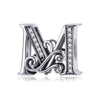 Simple Style Letter Zircon Sterling Silver Wholesale Jewelry Accessories sku image 14