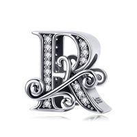 Simple Style Letter Zircon Sterling Silver Wholesale Jewelry Accessories sku image 10