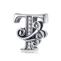 Simple Style Letter Zircon Sterling Silver Wholesale Jewelry Accessories sku image 19
