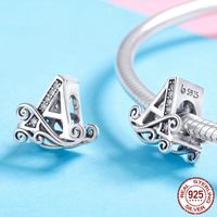 Simple Style Letter Zircon Sterling Silver Wholesale Jewelry Accessories main image 1