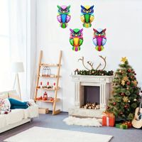 Cute Owl Iron Wall Sticker Artificial Decorations main image 1