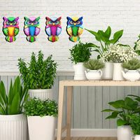 Cute Owl Iron Wall Sticker Artificial Decorations main image 3