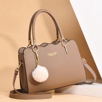 Women's All Seasons Pu Leather Elegant Business Streetwear Shoulder Bag Handbag sku image 1