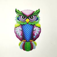Cute Owl Iron Wall Sticker Artificial Decorations sku image 1