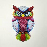 Cute Owl Iron Wall Sticker Artificial Decorations sku image 2