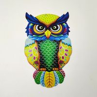 Cute Owl Iron Wall Sticker Artificial Decorations sku image 4