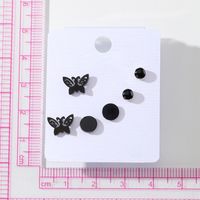 1 Set Cute Simple Style Butterfly Alloy Ear Studs main image 4