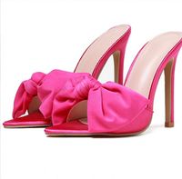 Women's Elegant Solid Color Open Toe High Heel Sandals sku image 12
