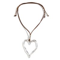 Vintage Style Vacation Simple Style Heart Shape Alloy Women's Necklace main image 3