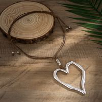 Vintage Style Vacation Simple Style Heart Shape Alloy Women's Necklace main image 4