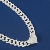 Basic Classic Style Heart Shape Alloy Plating Inlay Zircon Gold Plated Women's Necklace main image 3