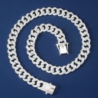 Elegant Vintage Style Solid Color Alloy Chain Inlay Rhinestones Silver Plated Women's Necklace main image 6