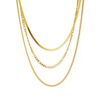 Titanium Steel 18K Gold Plated Simple Style Plating Solid Color Pendant Necklace sku image 1