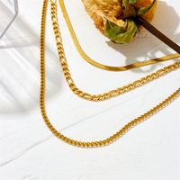 Acero Titanio Chapados en oro de 18k Estilo Simple Enchapado Color Sólido Collar Colgante main image 3