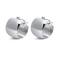 Simple Style Geometric Titanium Steel Metal Earrings 1 Pair sku image 1