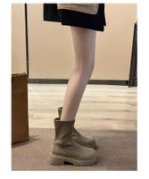 Women's Casual Solid Color Round Toe Riding Boots main image 4