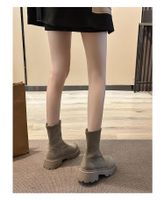 Women's Casual Solid Color Round Toe Riding Boots main image 3