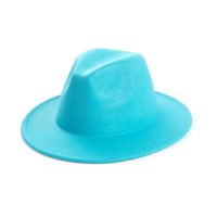 Unisex Elegant Solid Color Big Eaves Fedora Hat main image 3