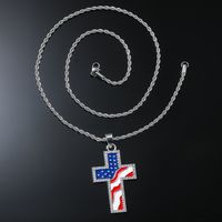 Hip-hop Vintage Style Cross Stainless Steel Alloy Inlay Rhinestones Men's Long Necklace main image 2