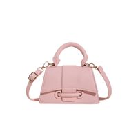 Women's All Seasons Pu Leather Solid Color Vintage Style Square Magnetic Buckle Handbag sku image 3