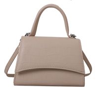 Women's All Seasons Pu Leather Solid Color Classic Style Square Magnetic Buckle Handbag sku image 1