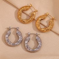 1 Pair Basic Classic Style Geometric Plating Stainless Steel 18k Gold Plated Earrings main image 6