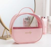 Elegant Cute Solid Color Pvc Pu Leather Storage Bag Makeup Bags sku image 6