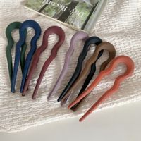 Simple Style Geometric Plastic Hairpin main image 1