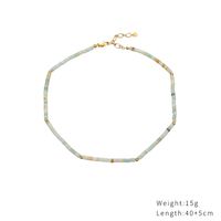 Simple Style Round Stainless Steel Beaded Plating Gold Plated Necklace sku image 2