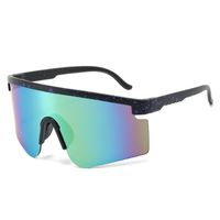 Sports Gradient Color Pc Uv Protection Sport Biker Half Frame Clips Glasses main image 6