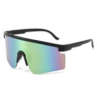 Sports Gradient Color Pc Uv Protection Sport Biker Half Frame Clips Glasses main image 7