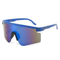 Sports Gradient Color Pc Uv Protection Sport Biker Half Frame Clips Glasses main image 9