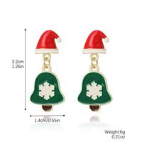 Fashion Christmas Tree Santa Claus Snowflake Alloy Inlay Rhinestones Women's Ear Studs sku image 27