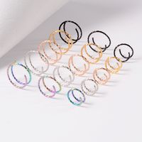 Simple Style Commute Solid Color Metal Nose Studs In Bulk main image 4