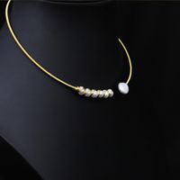 Simple Style Round Copper 18k Gold Plated Necklace main image 2