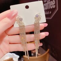 Wholesale Jewelry Lady Sexy Solid Color Alloy Gold Plated Plating Three-dimensional Drop Earrings main image 1