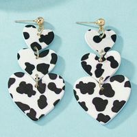 Wholesale Jewelry Casual Streetwear Geometric Heart Shape Alloy Plating Drop Earrings sku image 2