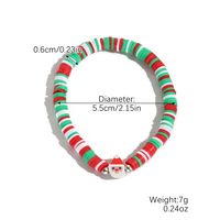 Sweet Santa Claus Arylic Soft Clay Wholesale Bracelets sku image 1