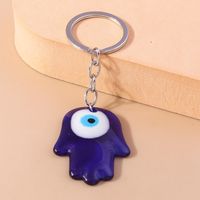 Basic Streetwear Devil's Eye Hand Of Fatima Plastic Zinc Alloy Bag Pendant main image 3