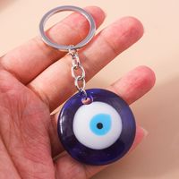 Basic Streetwear Devil's Eye Hand Of Fatima Plastic Zinc Alloy Bag Pendant main image 7