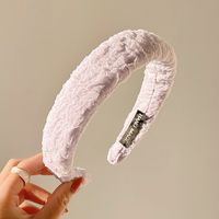 Women's Simple Style Solid Color Cloth Pleated Hair Band sku image 6